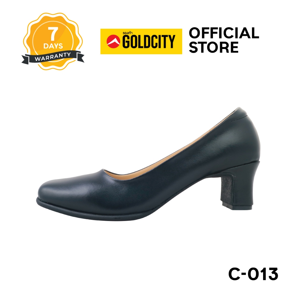 รองเท้าคัชชู แบบสวม หัวตัด หนังPVC SIZE 36-44 ส่งตรงจากโรงงานแท้100% GOLDCITY รุ่น C013(แนะนำเลือกเบอร์ปกติ)