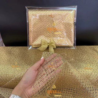 ผ้าห่อสินสอด สีทอง พร้อมโบว์สีทอง