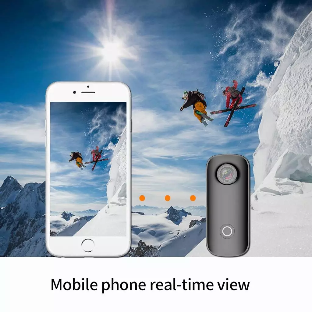 กล้องแอคชั่น SJCAM C100+ 4K/30FPS เชื่อมต่อ WIFIได้ กล้องวิดีโอดิจิทัลกันน้ำ Action Camera ติดหมวกกันน๊อค/เซลฟี่/ถ่ายวีด thumbnail 4