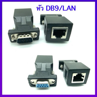 DB9 RS232 Male/Female to RJ45 Female Adapter COM Port to LAN…