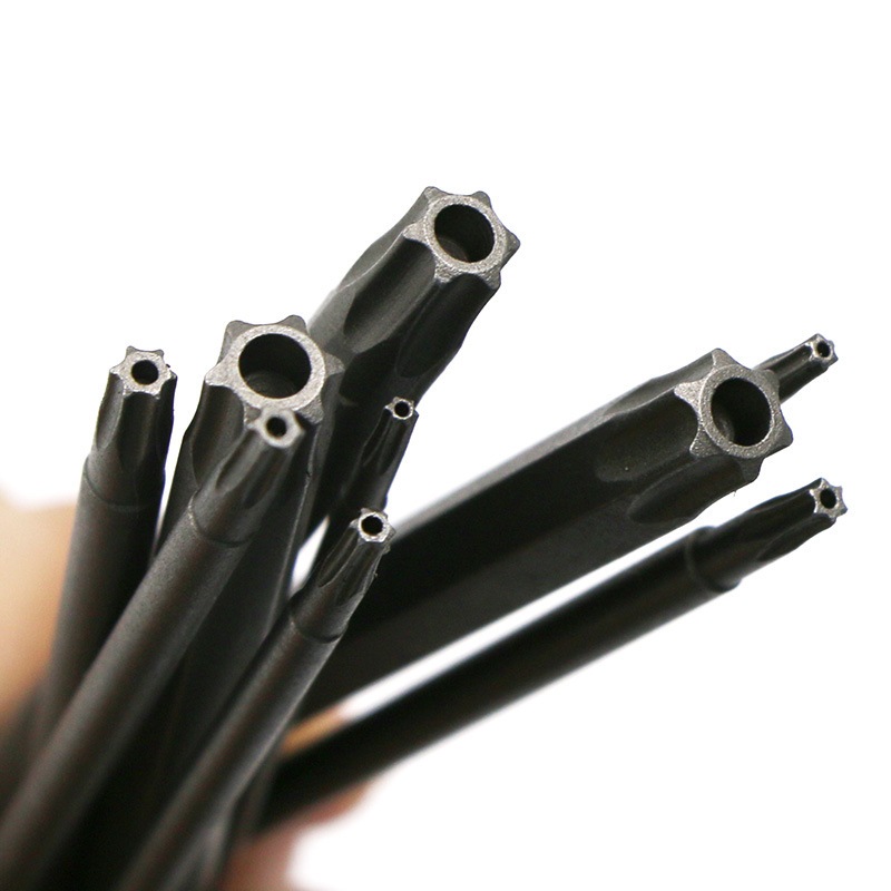 【One_boutique】11PCS ชิ้นพร้อมดอกพลัมแม่เหล็กไขควงชุดบิต T5-T40 ก้านหกเหลี่ยมไขควงไฟฟ้า เจาะ เครื่องมือ50-100mm - รูปที่ 7