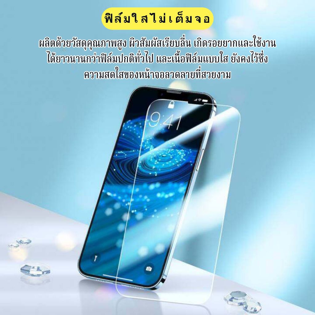 Pone ฟิล์มกระจกใส ใช้สำหรับ 12ProMax i12/i12Pro i2 mini i11 Pro Max i11 Pro i11 iXS Max iXR iX/Xs i7P/i8P i7/i8/SE i6 Pl
