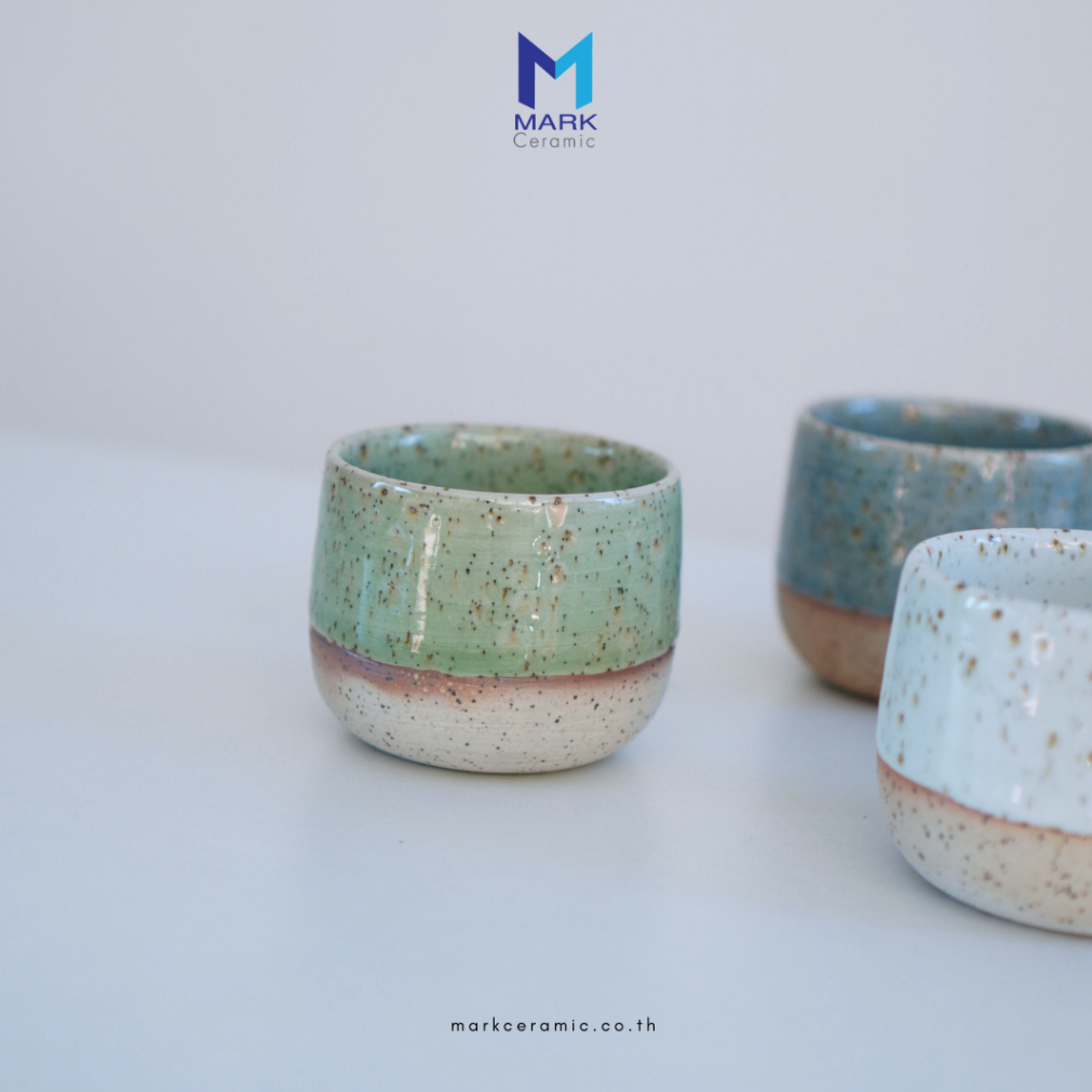 ถ้วยชาญี่ปุ่น Japanese tea cup ต้นตำรับญี่ปุ่น ผลิตแบบแฮนเมด สีแห่งโชคลาภและความรุ่งเรือง