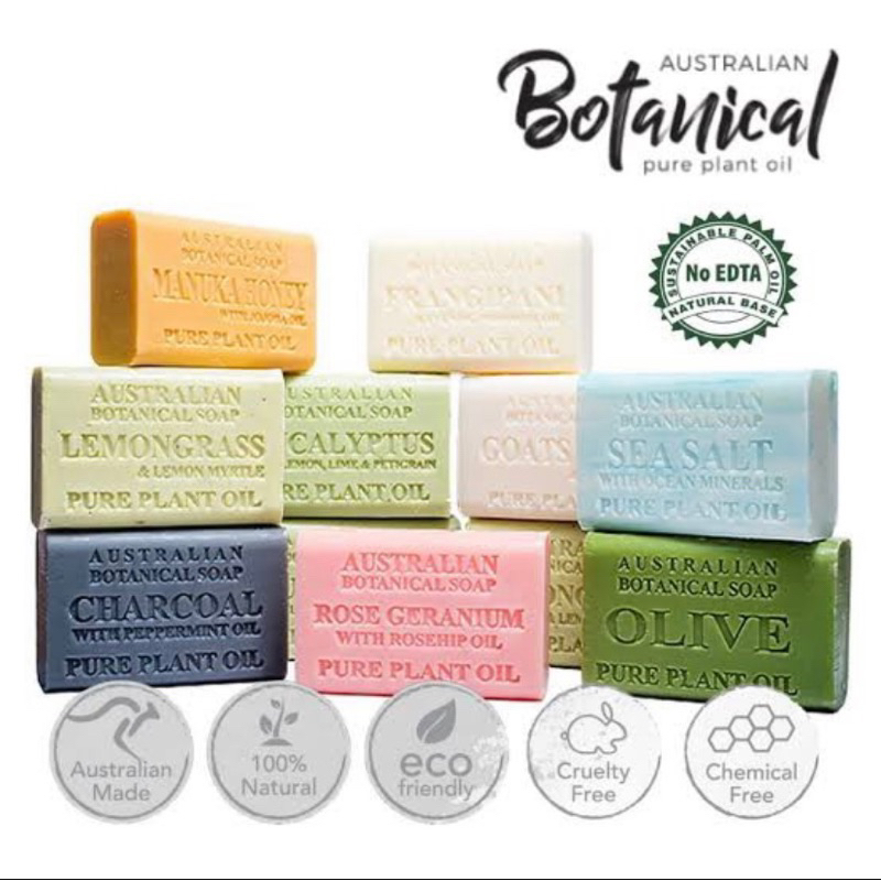 Botanica soap bar 1ก้อน สบู่ โบทานิก้า หอมมาก จากออสเตรเลีย หลายกลิ่น 135กรัม