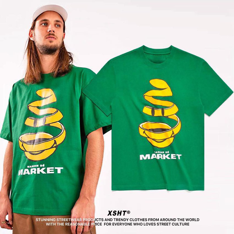 🔥พร้อมส่ง🔥 เสื้อยืด Chinatown Market Tee - green (สีเขียว) by XSHT