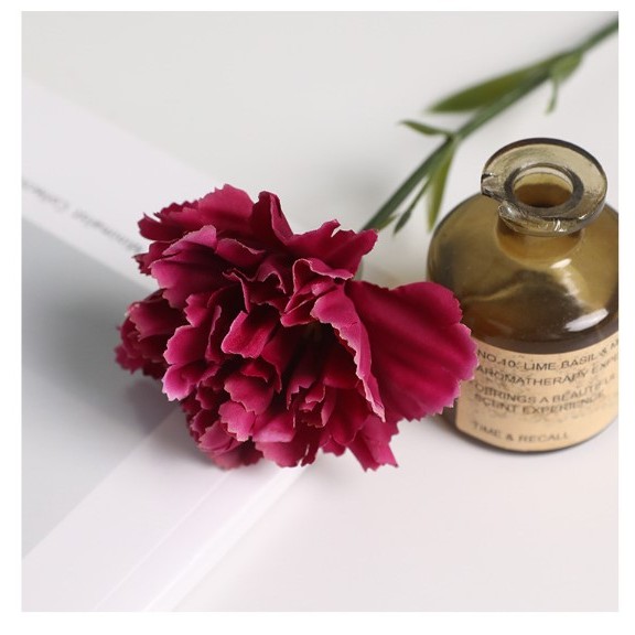 ดอกคาเนชั่นปลอม carnation ดอกไม้ปลอมแต่งบ้าน จัดดอกไม้ พร้อมส่งจากกทม