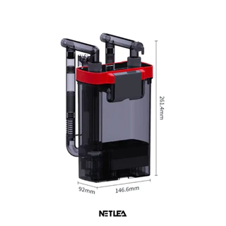Netlea Hang on Back Filter รุ่น NO.1SP และ NO.2SP กรองนอกแบบแขวนสำหรับตู้ปลาขนาดเล็ก พร้อมระบบ In-line CO2 และ Skimmer