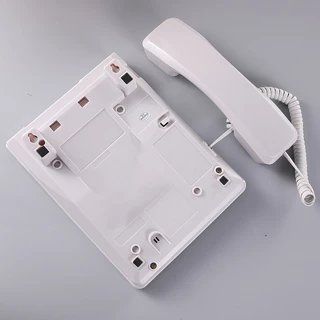 โทรศัพท์บ้านแบบมีสาย โทรศัพท์บ้านสำนักงาน LEBOSS KX-T6001 โทรศัพท์บ้าน จอแสดงผล LED สมุดโทรศัพท์ พลักแอนด์เพลย์