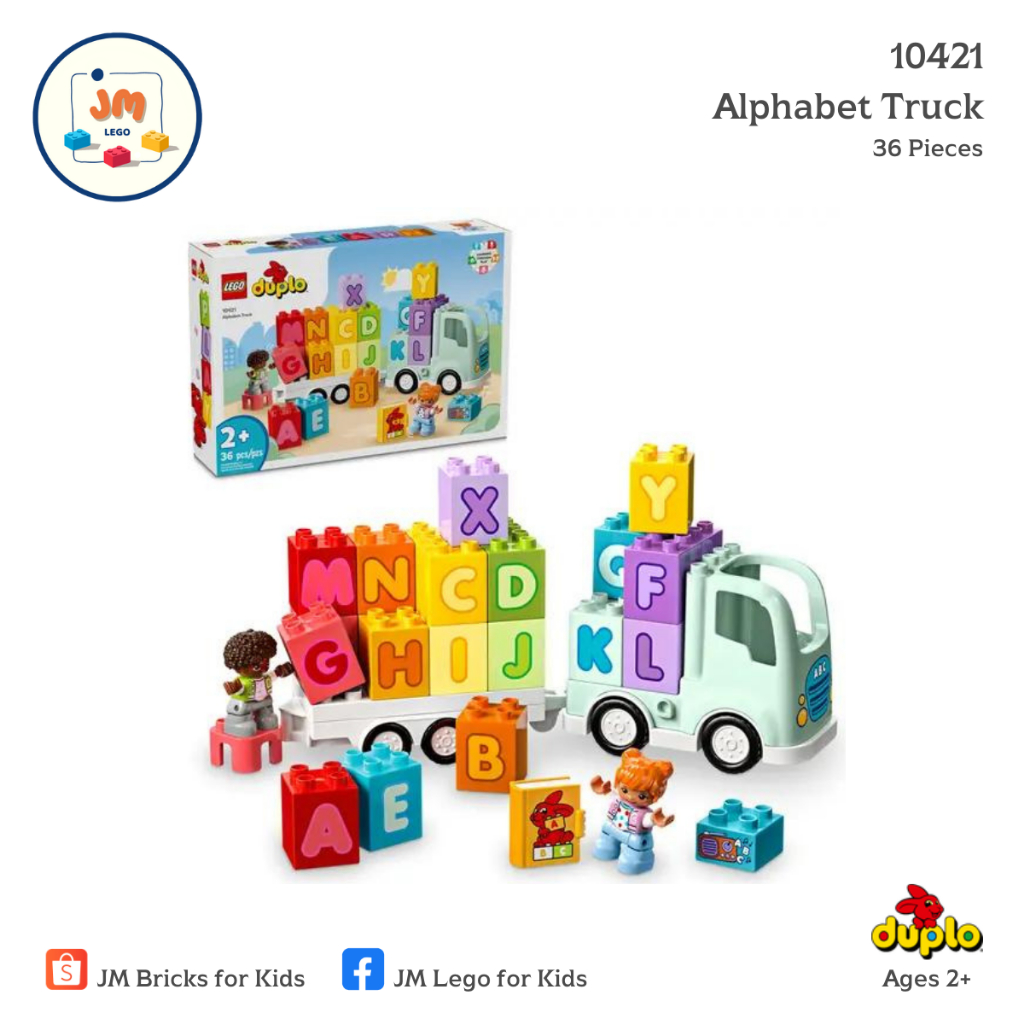 LEGO Duplo 10421 Alphabet Truck (36 Pieces) สำหรับเด็กอายุ 2 ปีขึ้นไป