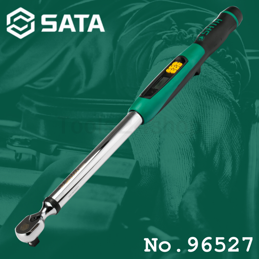 SATA ประแจทอร์คดิจิตอล (ด้ามขันปอนด์) 1/2 นิ้ว 68-340 Nm. (calibrate ได้ | รับประกัน 1 ปี) No.96527