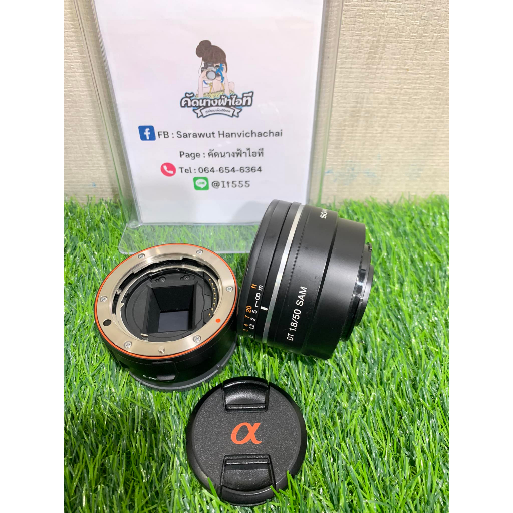 Sony 50f1.8 sam A-mount ฟรีอเดบเตอร์ E -mount เลนส์ละลายหลัง สำหรับกล่องตัวคูณ sony ตรกูล A6000-A670