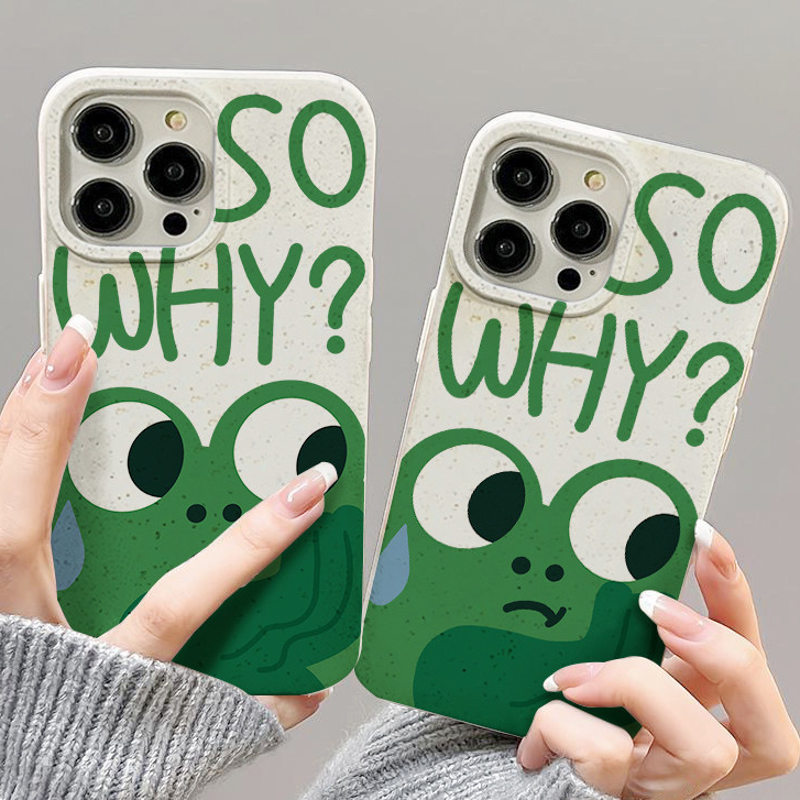 สำหรับ iPhone 11 13 For เคสไอโฟน14 15 12 Pro Max X XS XR 6 7 8 14 15 Plus 12 13MINI การ์ตูน น่ารัก กบน้อย รุ่น เคส FUNNY
