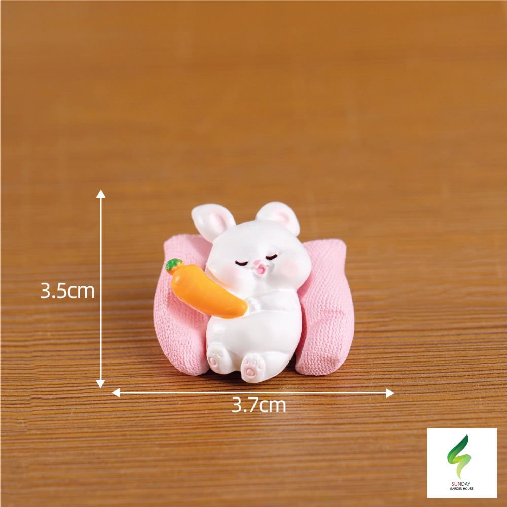 โมเดลสัตว์นอน – แมว หมู หมา กระต่าย น่ารัก สำหรับตกแต่งสวน ตกแต่งบ้าน คอนโซลรถยนต์ อื่นๆ สวยมากก ราคา ถูกที่สุด ดีลบีเคเค แกลเลอรีภาพที่ 8