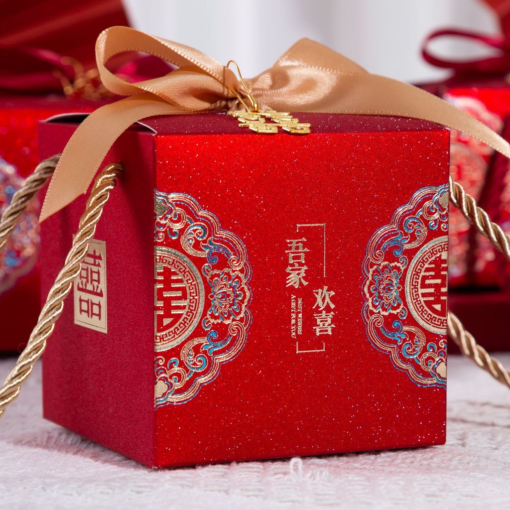 ✅พร้อมส่ง✅กล่องใส่ส้ม วันตุรุษจีน กล่องของขวัญงานแต่ง ใส่ของรับไหว้ ของชำร่วย - รูปที่ 7