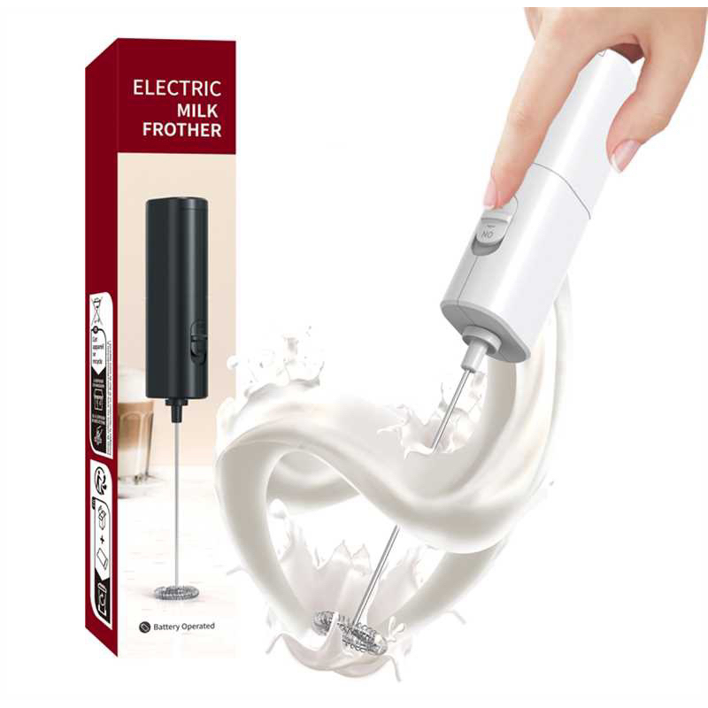 เครื่องตีฟองนมไร้สาย ที่ตีฟองนมไฟฟ้าไร้สาย Milk Frother สีดำ/ขาว/ชมพู