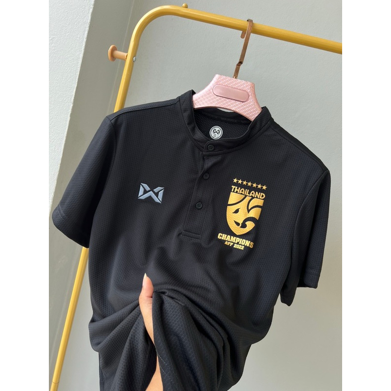 เสื้อแชมป์โปโลคอจีน Warrix-3329แท้ คอจีนเนื้อเสื้อวอริกซ์ผ้า Bubble ช่วยระบายอากาศ