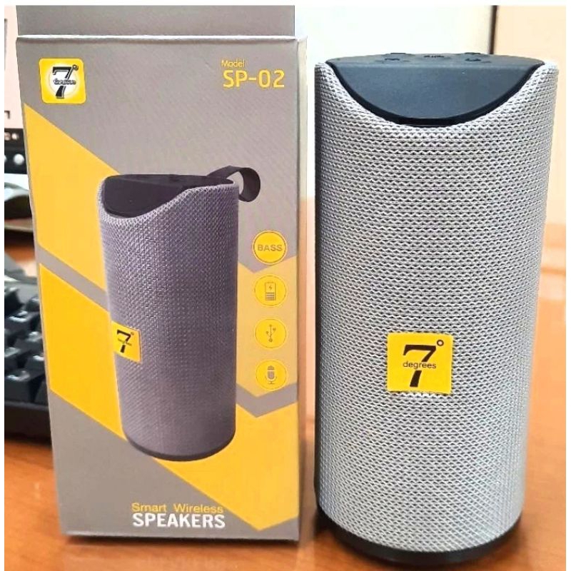 ลำโพงบลูทูธ ลำโพงต่อมือถือ wireless 7 degrees รุ่น sp-02 smart wireless speaker