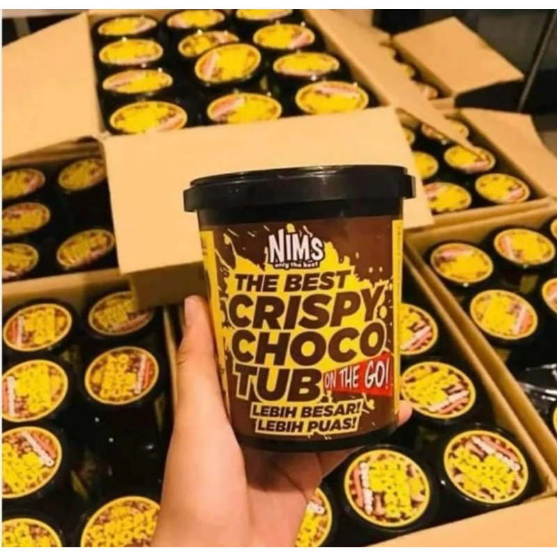 💥แท้! NIMS CRISPY CHOCOLATE 🍫 คริสปี้โกโก้ครั้นเคลือบช็อคโกแลตพรีเมี่ยม นำเข้า 250 กรัม+ช้อนทุกกระปุก