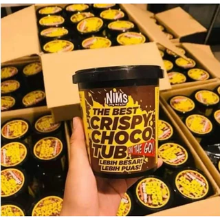 💥แท้! NIMS CRISPY CHOCOLATE 🍫 คริสปี้โกโก้ครั้นเคลือบช็อคโกแลตพรีเมี่ยม นำเข้า 250 กรัม+ช้อนทุกกระปุก