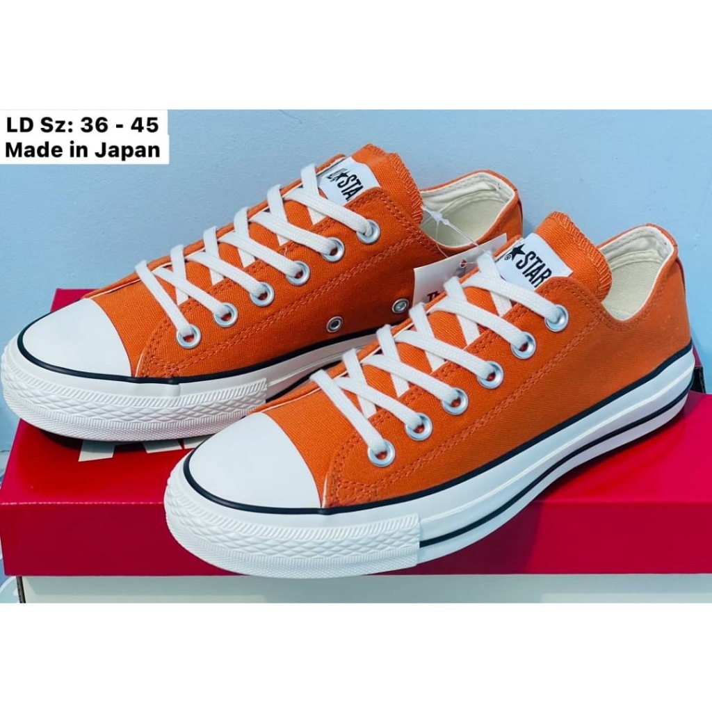 รองเท้าผ้าใบคอนเวิส Convers All Star Made in Japan Sz.36-45 Eu พร้อมกล่อง มี 6 สี G25A102