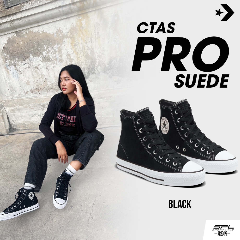 Converse คอนเวิร์ส รองเท้าสเก็ตบอร์ด รองเท้าผ้าใบ UX CTAS Pro Suede HI 159573CH1BKXX (3190)
