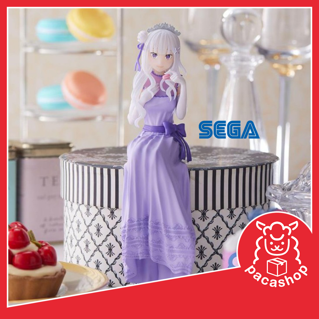 ของแท้พร้อมส่ง🇯🇵 ฟิกเกอร์เอมิเลีย Re:Zero - Emilia - Dressed-Up Party Ver. Premium Perching Figure (