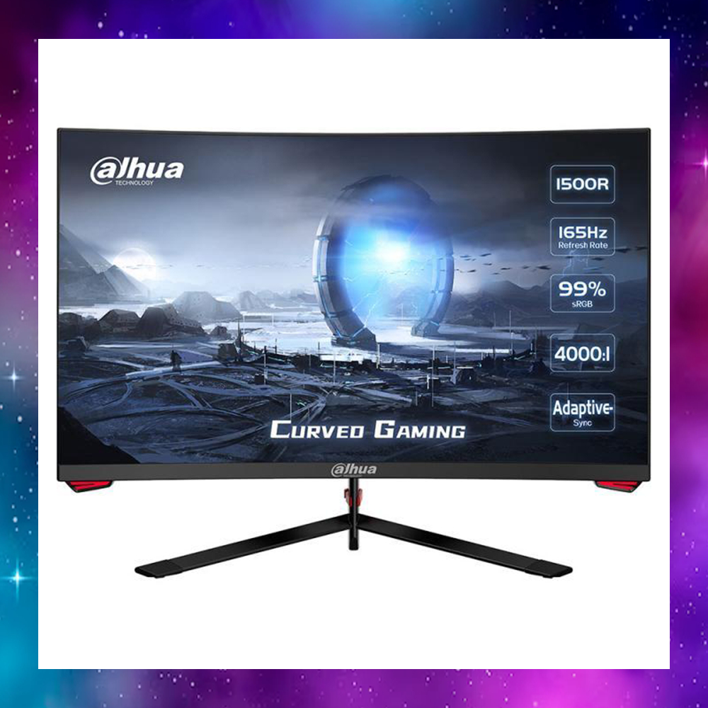MONITOR (จอมอนิเตอร์) DAHUA LM24-E230C - 23.6" VA FHD 165Hz CURVED จอโค้ง ใช้งานปกติ ประกัน7/2026