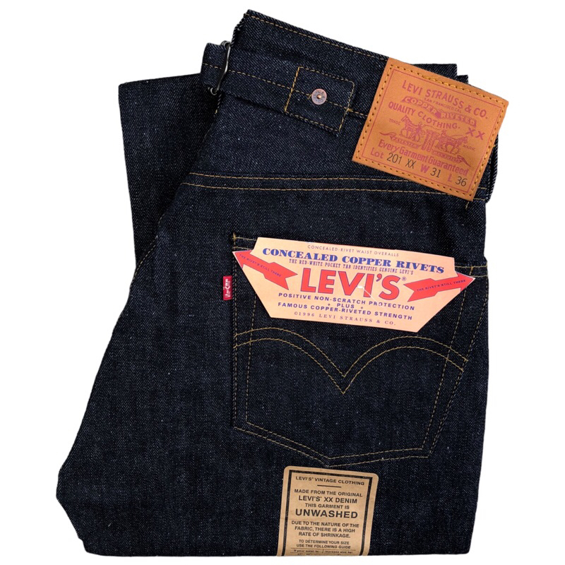 DEAD STOCK  LEVI’S 201 XX  BIG E LVC 1937  USA 🇺🇸 #555