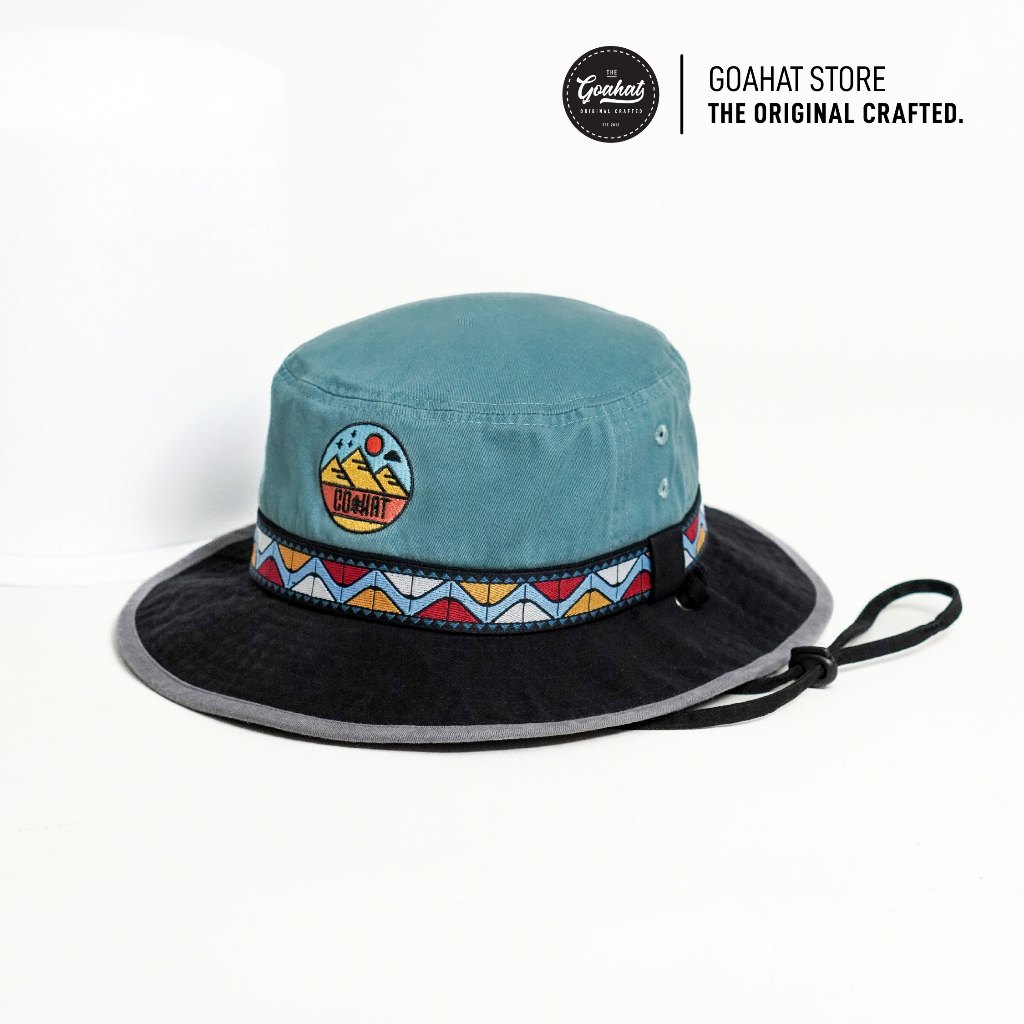G117 Blue Sea หมวกเดินป่า Cotton Washed นุ่ม เบา ใส่สบาย ระบายอากาศได้ดี