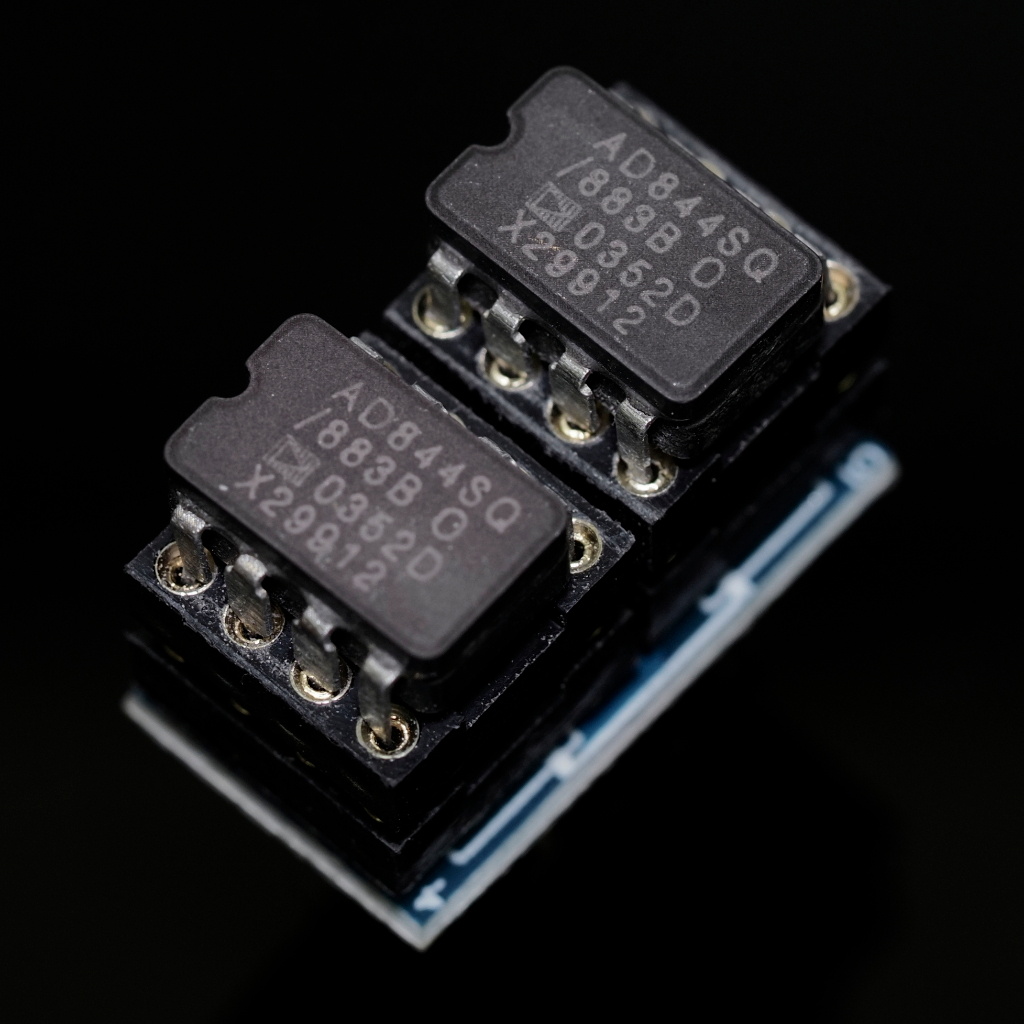 Single OP-AMP ออปแอมป์ AD844SQ/883B ตัวถังเซรามิค ผลิตที่๊Philippines (ขายเป็นเซ็ต ออปแอมป์2ตัว+ตัวแ