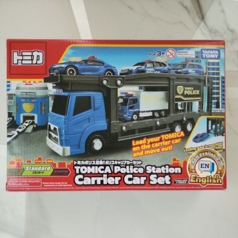 Tomica Police Station Carrier Car Set