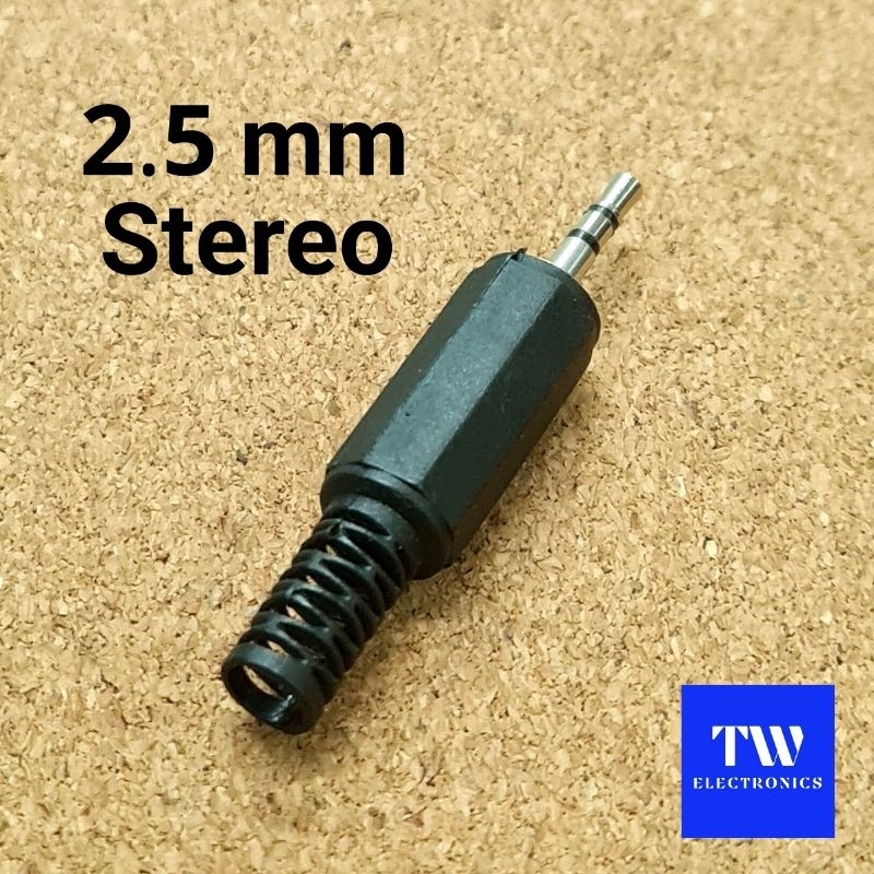 ปลั๊กมินิสเตอริโอ2.5mm(ตัวผู้)ด้ามยางสีดำ รูปที่ 5