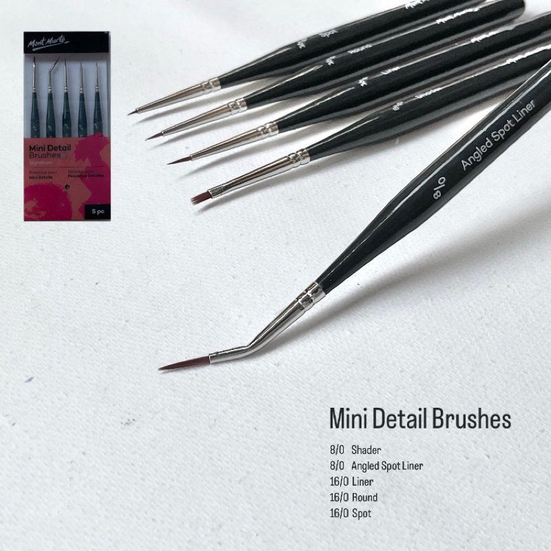 เซทพู่กัน Mini Detail Brushes แบรนด์ Mont Marte