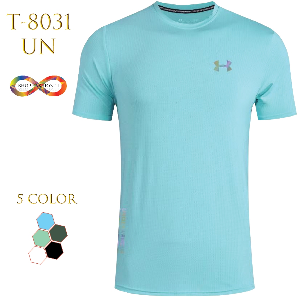 เสื้อกีฬาออกกำลังกายแขนสั้น ผ้าลื่นเย็น รุ่น 8031