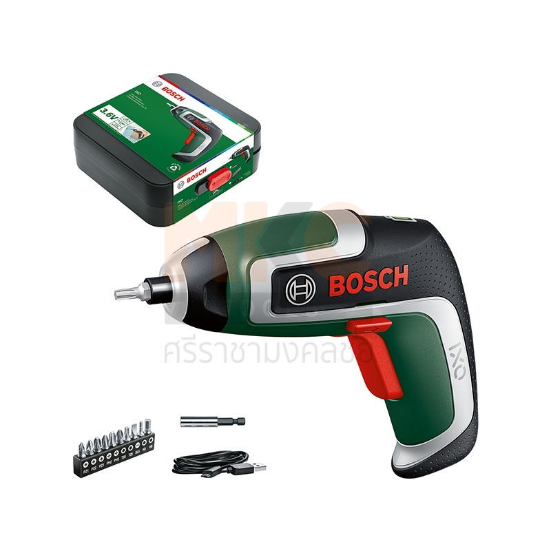 Bosch สว่านไขควง ไร้สาย รุ่น IXO7 ขนาด 5มม. 3.6V พร้อมสายชาร์จ เซต