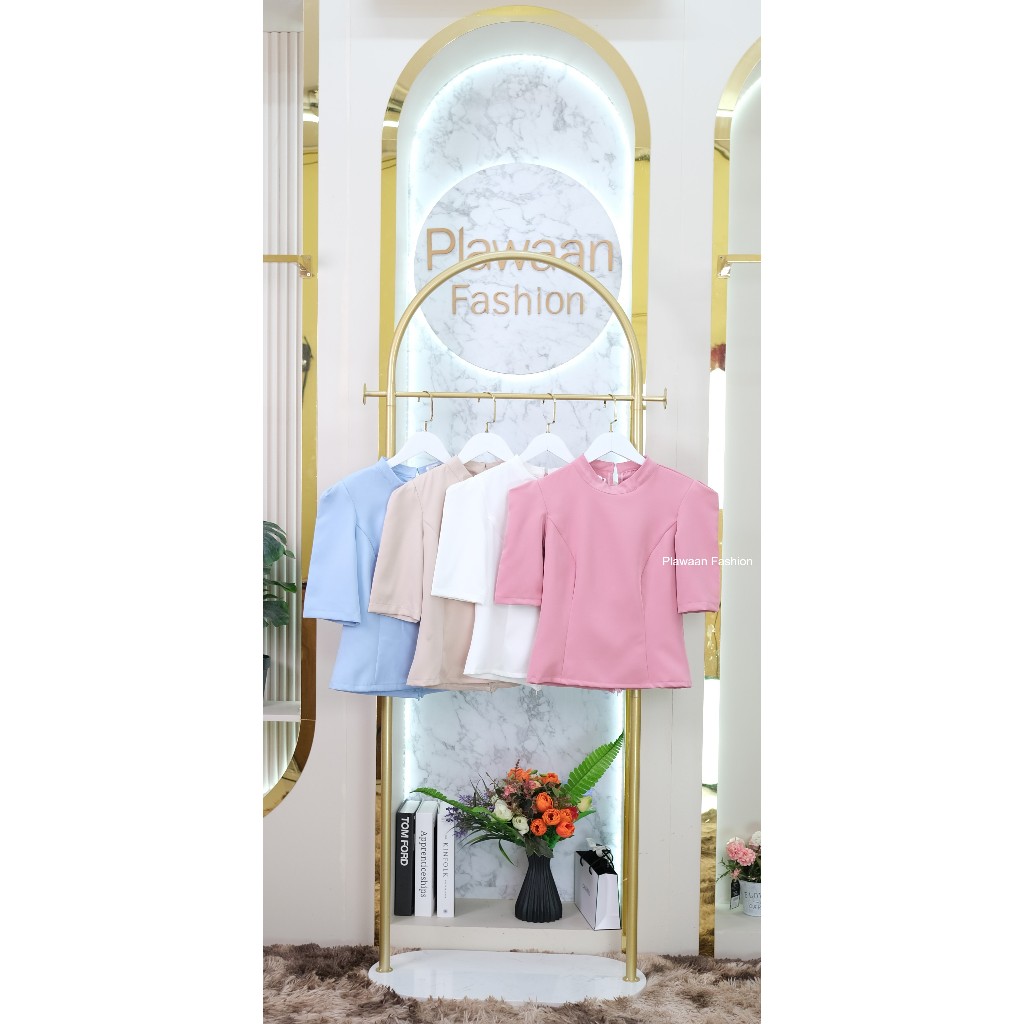 เสื้อคอกลมแขนสามส่วน รุ่น LK LL LN LO LQ LR LS