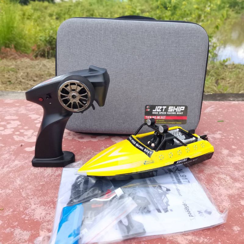 เรือบังคับวิทยุ แนวแข่งขัน WL-TOYS WL-917 RACHING ความเร็ว 16 KM/H วิทยุควบคุมแบบ 2.4 GHZ