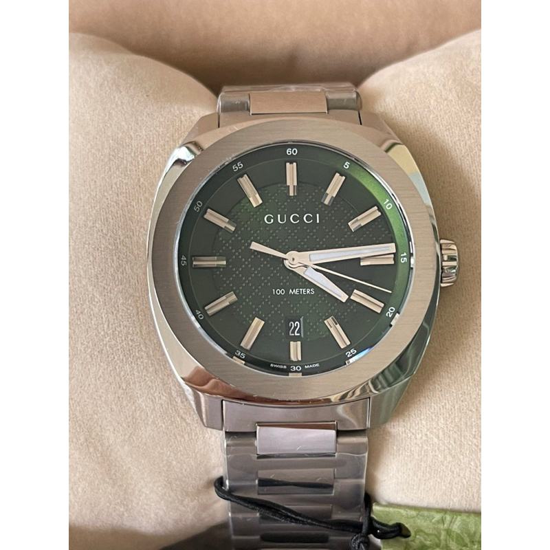 GUCCI GG2570 Green Dial Stainless Steel Men's Watch