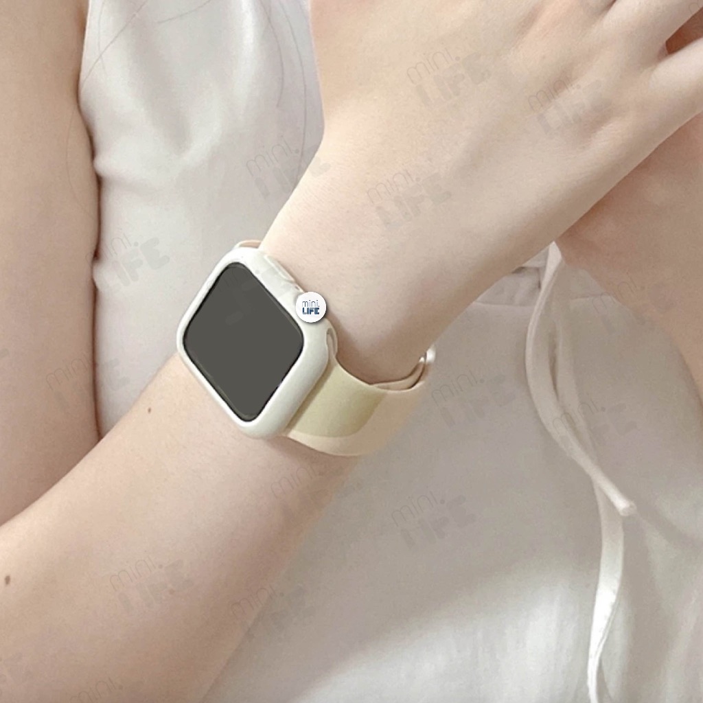 [ พร้อมส่ง ] สาย ซิลิโคน ลายพราง abstract art สำหรับ appl watch นาฬิกา iwatch Size 38/40/41/42/44/45/46/49 SE ultra