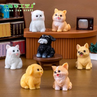 A032  ตุ๊กตุ่นจิ๋ว ตุ๊กตาจิ๋ว โมเดลลูกสุนัข ขนาดเล็ก ซีรีย์ …