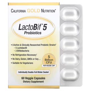 LactoBif Probiotics | ปรับลำไส้ เสริมภูมิคุ้มกัน | California Gold | 30/60 แคปซูล | แท้พร้อมส่ง