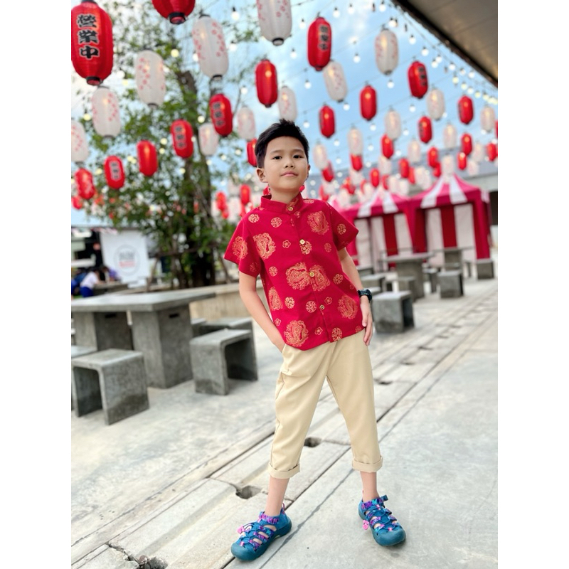 เสื้อเชิตตรุษจีน *เด็กโต* สินค้าพร้อมส่ง