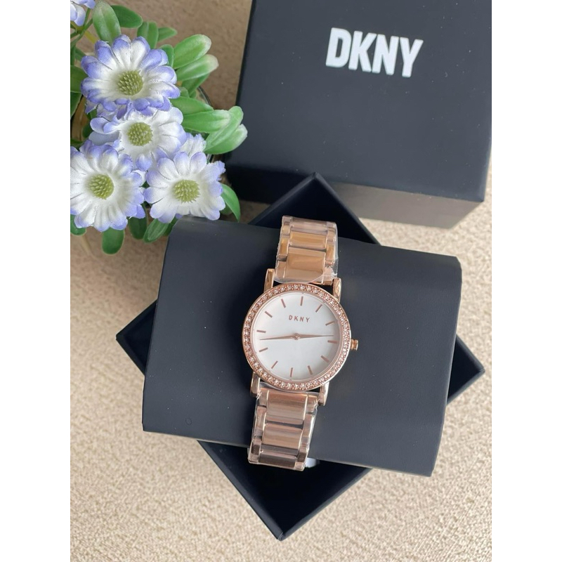 พร้อมส่ง 🔥Sale 3099🔥 นาฬิกา  Dkny NY9205 Women's   Rose-Gold tone Stainless-Steel Quartz Watch ขนาด 29 mm  สีโรสโกลด์