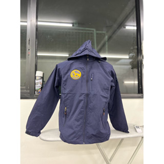 เสื้อคลุมมีฮู้ด ถอดได้ ปักกรมการปกครองหน้าหลัง ซับในระบายอาก…