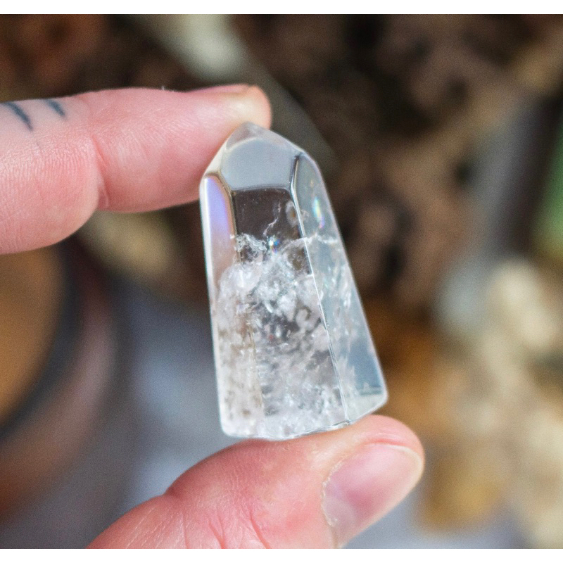 1 PC QR Natural Clear Quartz Tower Small | Clear Quartz Point