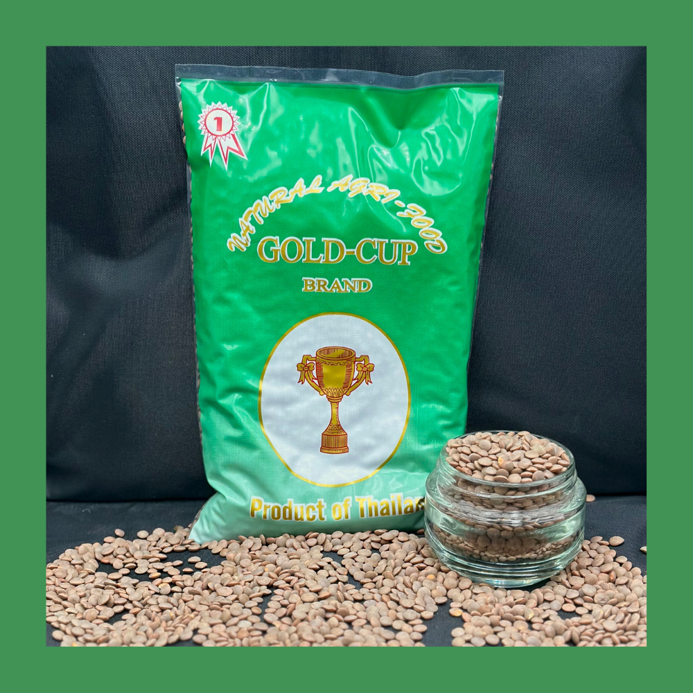 มาซูเม็ด เลนทิลน้ำตาล 500 กรัม Brown lentil, Masoor whole black sabut