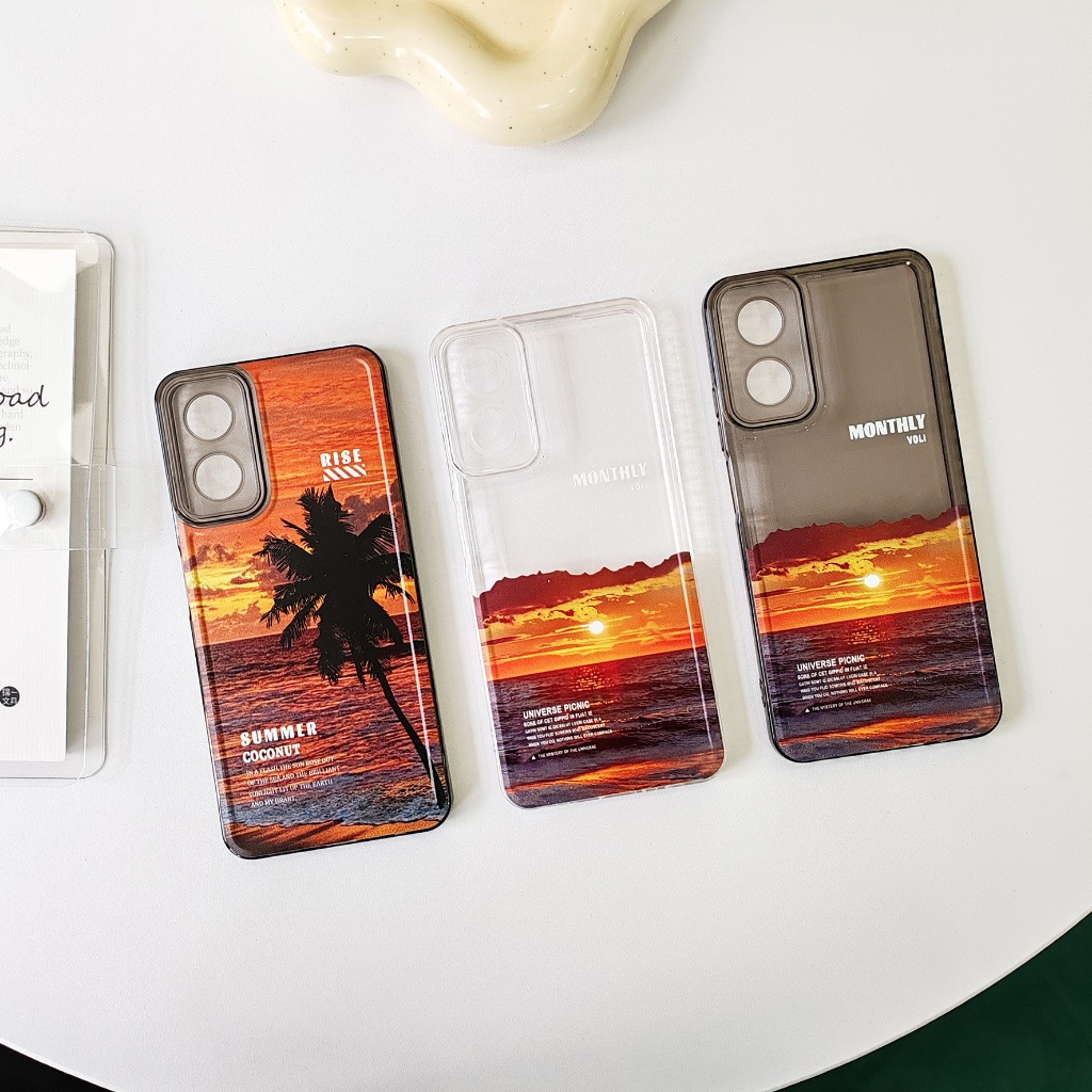 พร้อมส่ง เคสนิ่มกันกล้องลายธรรมชาติรุ่น Samsung-A03S-A04S-A05-A05S-A14-A23-S23ultra VIVO-Y12-Y20-Y21-Y17S-Y36-V29