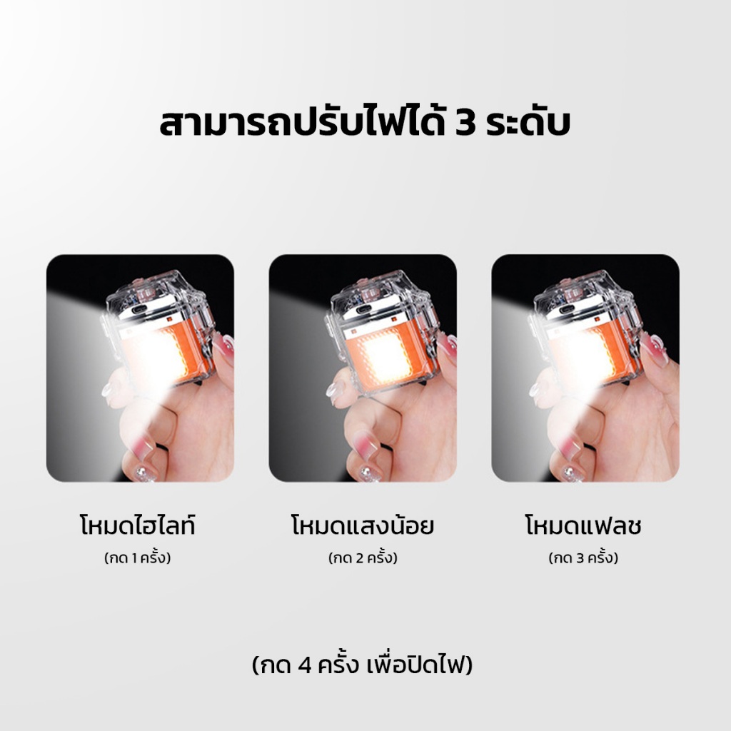 MORENO ไฟแช็กไฟฟ้า แบบชาร์จไฟType-C ทรงเหลี่ยม ดีไซน์เท่ทันสมัย พกพาสะดวก - รูปที่ 5