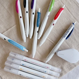 kokuyo Good Tools สมุด ปากกา ดินสอกด ไส้ดินสอ ปากกาเน้นขอความ ยางลบ " เครื่องเขียนโทนสีขาว