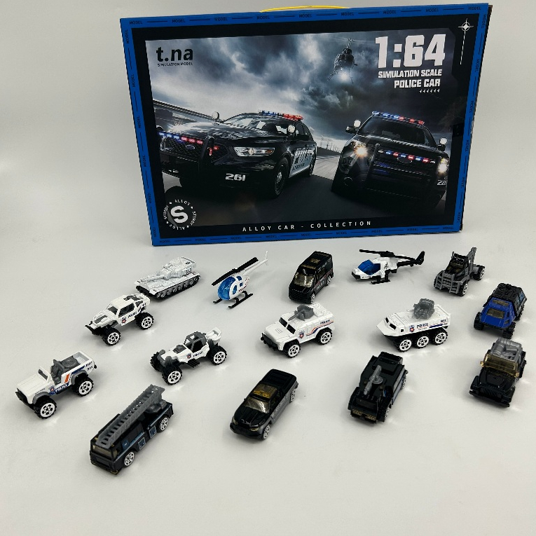 [พร้อมส่ง]รถโลหะทหารซีรีย์ model ใน1เซ็ทมี15คัน โมเดลโลหะ 1/64 รถลายทหาร รถลายตำรวจ เครื่องบิน รถถัง (มี2เซ็ทให้เลือก)